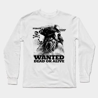 Blackbeard (Wanted Poster) Long Sleeve T-Shirt